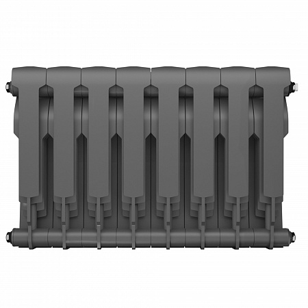 Радиатор биметаллический ROYAL THERMO BILINER SILVER SATIN 350x8 секций, серый (НС-1197130)