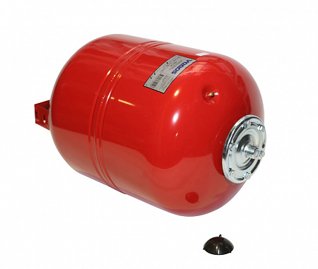 Расширительный бак для отопления VODOS красный 50 л, G3/4&quot;,НР (с ножками)