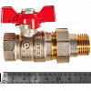 Кран шаровой с американкой ROMMER бабочка 1/2&amp;quot; ВН неполнопроходной