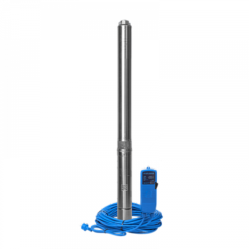 Насос скважинный AQUARIO с плавным пуском ASP3E-50-75(P) (встр.конд, каб.35м)