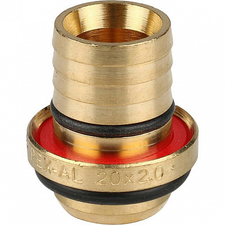МЦ Угол резьбовой цанга для металлопласта STOUT Ø20х1/2&quot; В