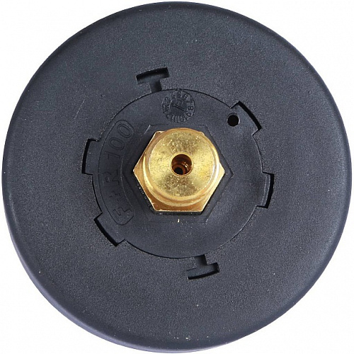 Манометр аксиальный STOUT Ø63-1/4&amp;quot;, 4 бар, горизонтальное подключение, с указателем предела