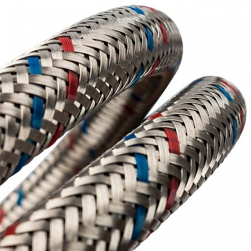 Гибкая подводка для воды STOUT нерж.сталь 1/2&amp;quot;-80 см гайка-штуцер