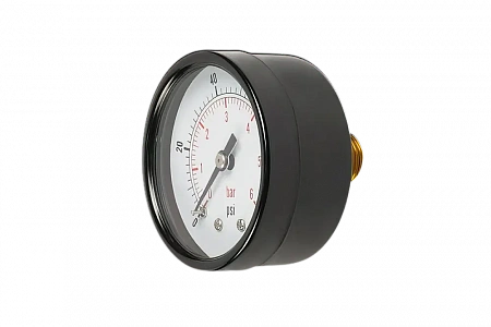 Манометр аксиальный UNIPUMP Ø50-1/4&quot;, 6 бар, горизонтальное подключение