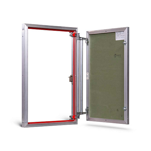 Люк под плитку АЛЮМИНИЕВЫЙ (НАЖИМНОЙ) ПРАКТИКА ETP 50x80