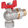 Кран шаровой с американкой угловой ROMMER бабочка 1/2&amp;quot; ВН