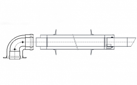 Комплект коаксиальный антилед TERMICA Ø60/100 (BOSCH-BUDERUS-PROTHERM-SIME) 