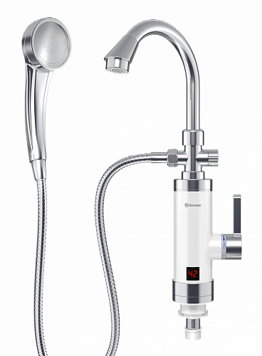 Смеситель-водонагреватель проточный THERMEX FOCUS 3000, 1х230В (кран+душ) (ЭдЭБ01991)