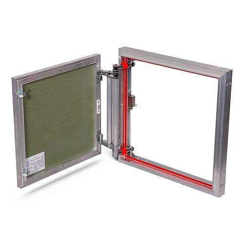 Люк под плитку АЛЮМИНИЕВЫЙ (НАЖИМНОЙ) ПРАКТИКА ETP 50x50