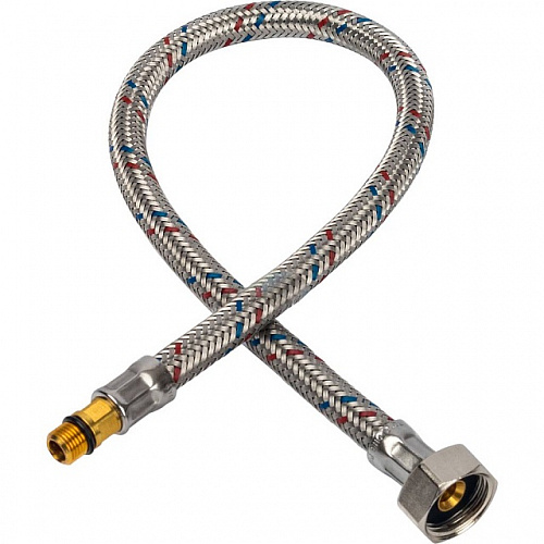 Гибкая подводка для смесителей STOUT нерж.сталь М10*18-1/2&amp;quot;-50 см, пара