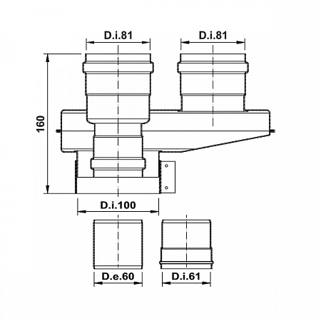 Адаптер котла одноблочный TERMICA TADA05 (ARISTON/BAXI/CHAFFOTEAUX/PROTHERM/TERMICA/VAILLANT/VIESSMA