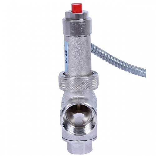 Термоклапан для твердотопливных котлов STOUT 1/2&amp;quot;, капиляр, 1300 мм. (SVS-0007-000015)