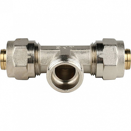 МЦ Тройник резьбовой цанга для металлопласта STOUT Ø20х3/4&quot;х20 Н