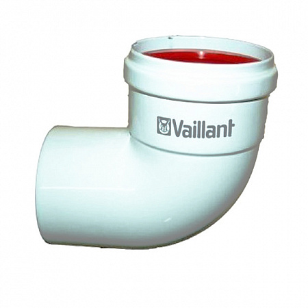 Отвод VAILLANT Dn 80, 90°, с опорной консолью, металл
