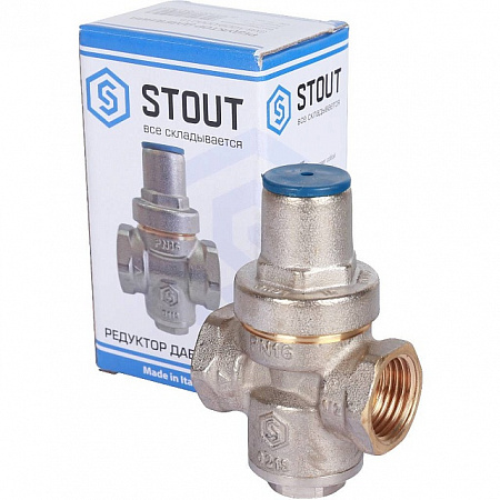 Редуктор давления STOUT PN16 вн/вн 1/2&quot; без подкл. манометра
