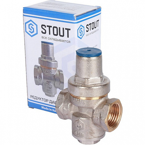 Редуктор давления STOUT PN16 вн/вн 1/2&amp;quot; без подкл. манометра
