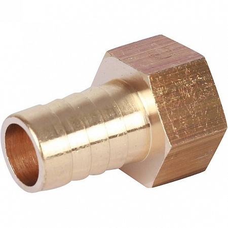 Штуцер резьбовой латунный STOUT без покрытия 1/2&quot;x16мм В
