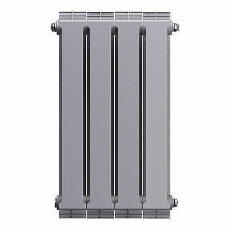 Радиатор биметаллический ROYAL THERMO PIANOFORTE SILVER SATIN NEW 500x4 секций, серый (НС-1176338)