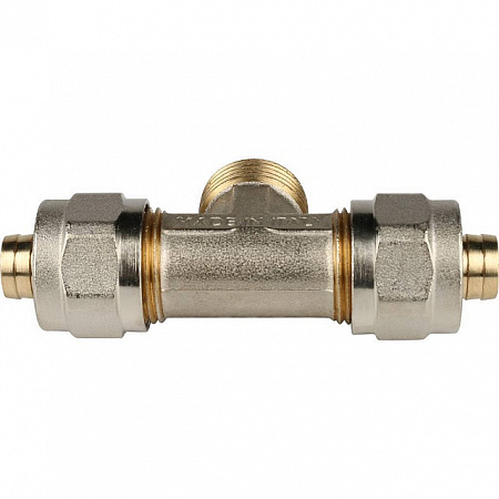 МЦ Тройник резьбовой цанга для металлопласта STOUT Ø16х1/2&quot;х16 Н