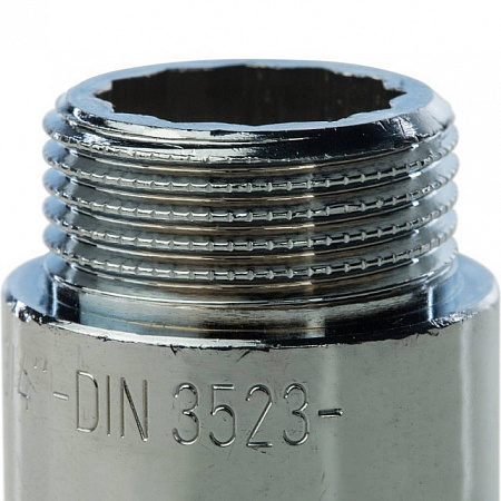 Удлинитель резьбовой латунный STOUT хром 3/4&quot;x25мм ВН