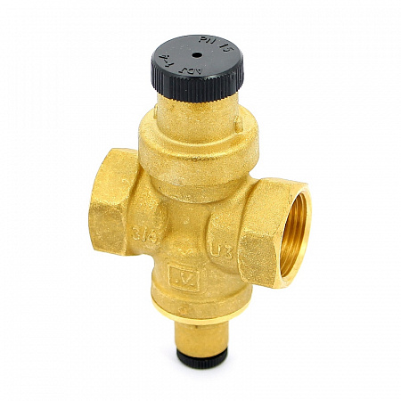 Редуктор давления UNI-FITT 3/4&quot; В 1-4 бар PN15 COMPACT с отверстием под радиальный манометр 1/4&quot;