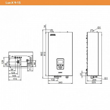 Котел электрический настенный ZOTA LUX-X 9 кВт