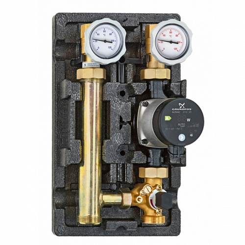 Насосно-смесительная группа UNI-FITT с 3-х ход. клапаном, Grundfos UPM3 HYBRID 25-70
