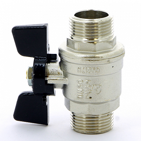 Кран шаровой BUGATTI OREGON 327 бабочка 3/4&quot; НН, полнопроходной