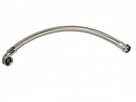 Шланг угловой UNIPUMP 80 см, 1&quot;(нр)x 1&quot;(вр), ДУ 25 в металлооплетке