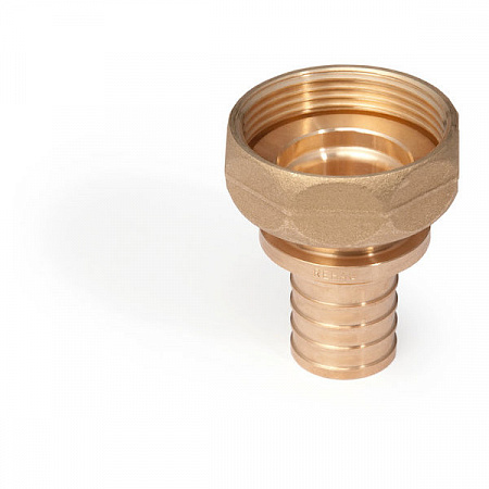 СА Муфта с накидной гайкой аксиальная REHAU RAUTITAN RX+ латунная Ø16х1/2&quot; (13660751001/14563353001)