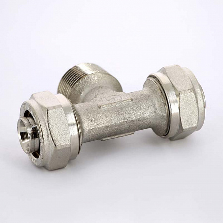 МЦ Тройник резьбовой цанга для металлопласта UNI-FITT Ø20х1/2&quot; Н