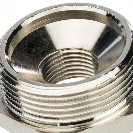 Футорка резьбовая латунная STOUT никель 11/4&quot;x1/2&quot; ВН