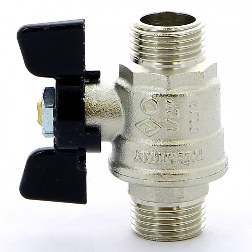 Кран шаровой BUGATTI OREGON 327 бабочка 1/2&amp;quot; НН, полнопроходной