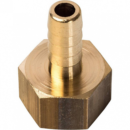 Штуцер резьбовой латунный STOUT без покрытия 3/8&quot;x10мм В