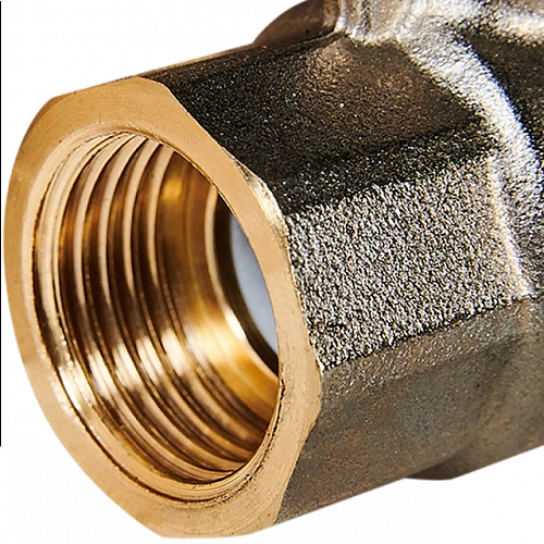 Кран шаровой полнопроходной с американкой, ВР/НР, ручка бабочка 1/2 STOUT