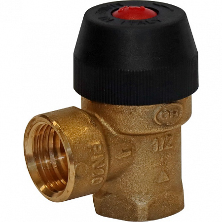Клапан предохранительный для отопления STOUT 1/2&quot;x1/2&quot; (3 бар) (487.130)