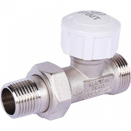 Клапан термостатический прямой STOUT 1/2&quot; х 3/4&quot;ЕК