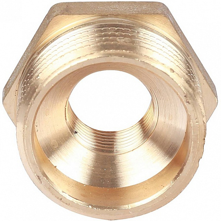 Футорка резьбовая латунная STOUT без покрытия 1&quot;x3/8&quot; ВН