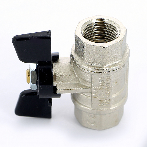 Кран шаровой BUGATTI NEVADA 402 бабочка 1/2&amp;quot; ВВ, полнопроходной