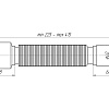 Гофра для сифона гибкая пластиковая укороченная АНИПЛАСТ 375х40/50х11/2&amp;quot; (01536)