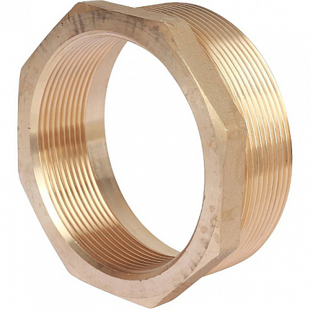 Футорка резьбовая латунная STOUT без покрытия 3&quot;x21/2&quot; ВН