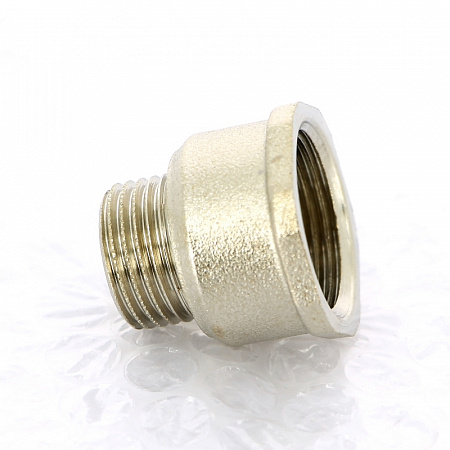 Переход под ключ резьбовой латунный UNI-FITT никель 1/2&quot;х3/4&quot;