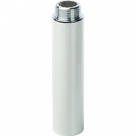 Удлинитель резьбовой латунный STOUT хром 3/4&quot;x100мм ВН
