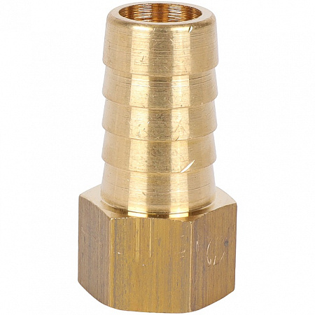 Штуцер резьбовой латунный STOUT без покрытия 1/4&quot;x14мм В