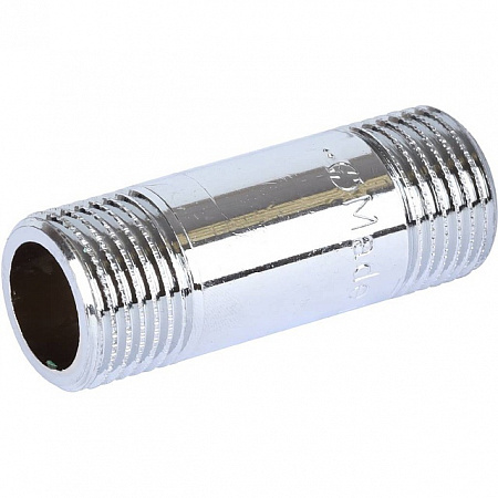 Бочонок резьбовой латунный STOUT хром 1/2&quot;x55мм