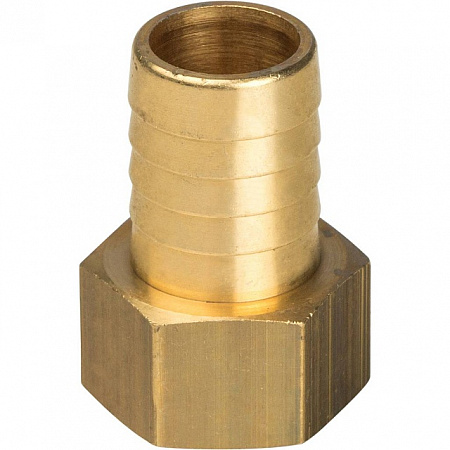 Штуцер резьбовой латунный STOUT без покрытия 1/2&quot;x18мм В