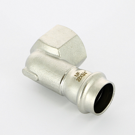 НП Угол резьбовой пресс из нержавейки UNI-FITT фитинг Ø22x3/4&quot; В