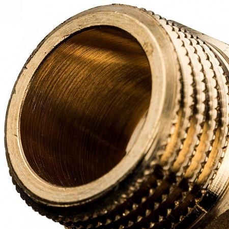 Ниппель переходной резьбовой латунный STOUT без покрытия 1/2&quot;x3/8&quot; Н