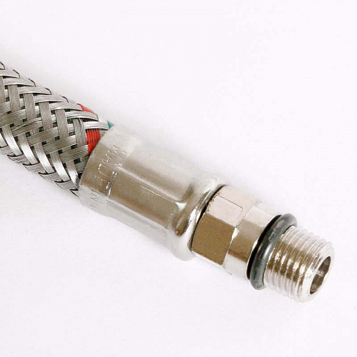 Гибкая подводка для смесителя UNI-FITT М10х1 - 1/2&amp;quot;, 100 см, DN 8, оплётка из нерж. стали