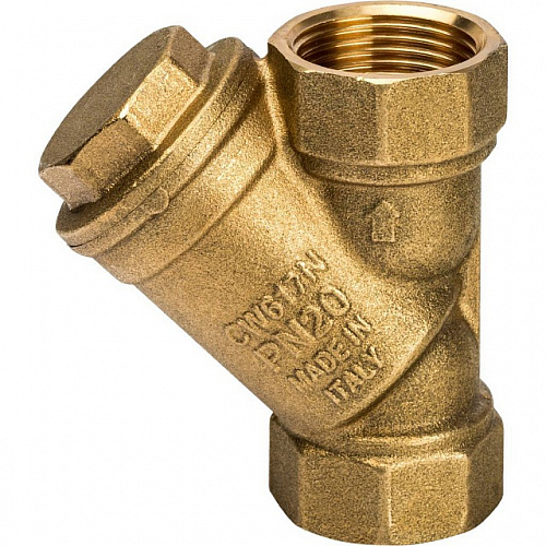 ФГО Фильтр косой грубой очистки STOUT SFW латунный 3/4&amp;quot;, 500 мкр, желтый